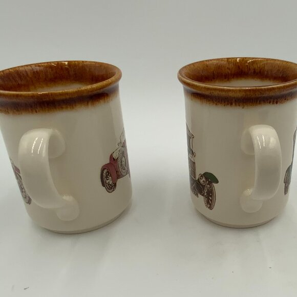 2 Vintage Biltons Staffordshire England Tableware Antique Car Coffee Mugs - Picture 4 of 7